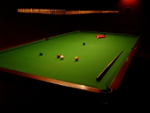 Snooker asztal, snooker golyók kezdő helyzete
